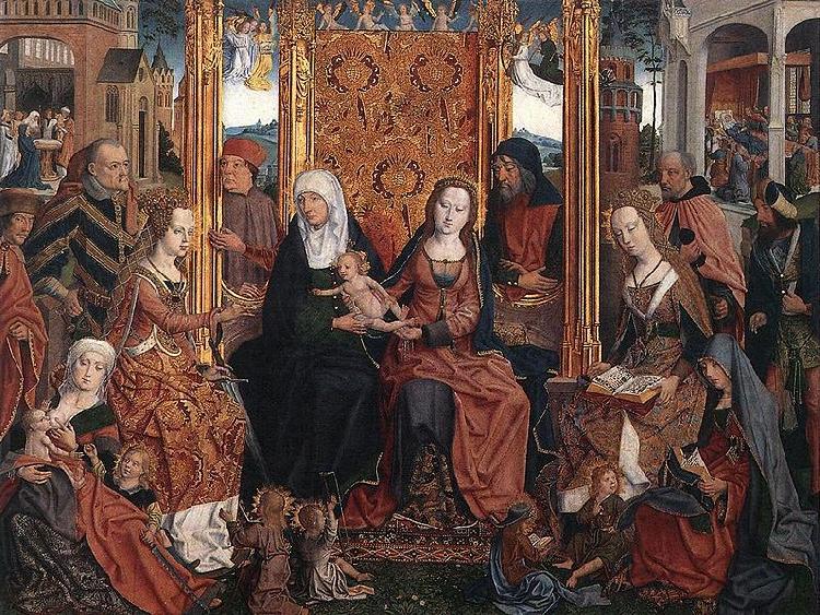 unknow artist Die mystische Vermahlung der Hl. Katharina mit dem Jesusknaben oil painting picture